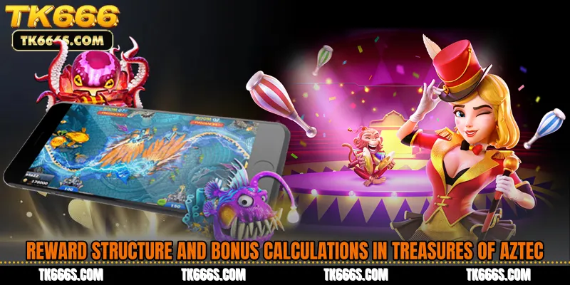 Reward Structure and Bonus Calculations in Treasures of Aztec